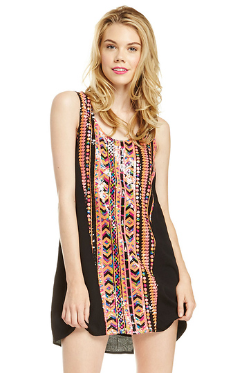 Minkpink Get Rhythm Dress In Fl Multi Dailylook Minkpink Get Rhythm Dress Slide 1