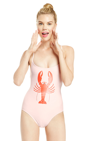 Wildfox Couture Lobster Shipwrecked One Piece Slide 1
