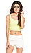 JOA Vibrant Cutout Crop Top Thumb 1