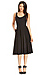 Pleated A-Line Midi Dress Thumb 2