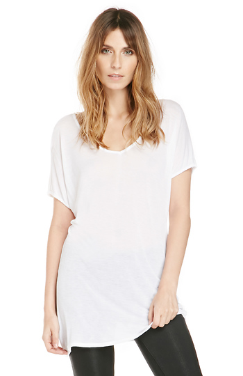 LAmade Double V-Neck Slouchy Tee Slide 1