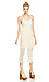 Sheer Scalloped Lace Midi Dress Thumb 3