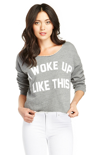 Private Party I Woke Up Like This Crop Sweatshirt Slide 1