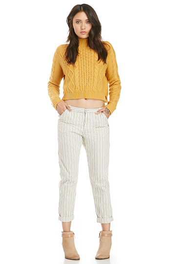 Maison Scotch Relaxed Fit Striped Chino Pants Slide 1