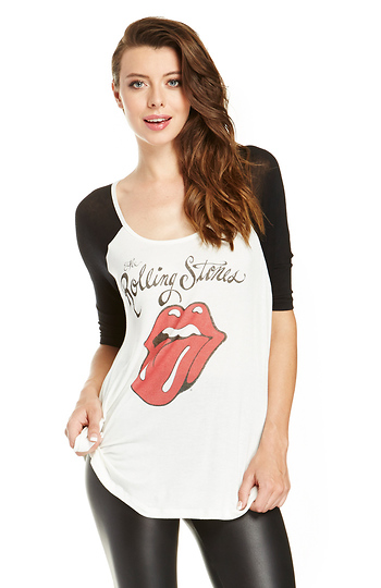 DAYDREAMER Rolling Stones Raglan Baseball Tee Slide 1