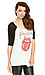 DAYDREAMER Rolling Stones Raglan Baseball Tee Thumb 3