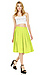 A-Line Pleated Midi Skirt Thumb 3