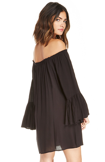Elvira Shift Dress in Black | DAILYLOOK