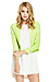 Lucy Paris Neon Printed Cropped Blazer Thumb 1