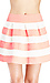 DAILYLOOK Striped Bandage Bell Skirt Thumb 4