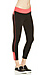 Two Tone Knit Capri Pants Thumb 2
