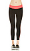 Two Tone Knit Capri Pants Thumb 3