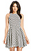 Lucy Paris Diamond Grid Fit and Flare Dress Thumb 1