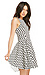 Lucy Paris Diamond Grid Fit and Flare Dress Thumb 3