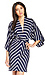 Stripe Kimono Sleeve Dress Thumb 1