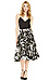 Lucy Paris Floral Pleated Midi Skirt Thumb 1