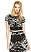 Lucy Paris Mirror Image Knitted Crop Top Thumb 3