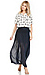 Sheer Pleated Top Maxi Skirt Thumb 1
