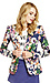 Vibrant Floral Print Blazer Thumb 1