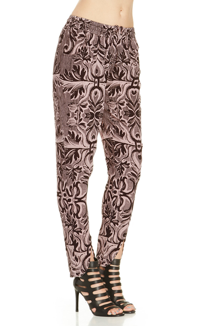 Somedays Lovin Baroque Woven Cocoon Pants in Blush | DAILYLOOK