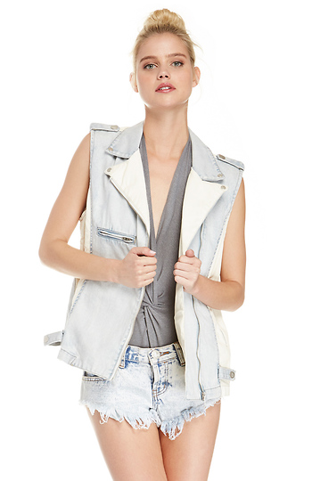 MINKPINK White Trash Superstar Vest Slide 1