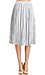 J.O.A. Striped Pleated Midi Skirt Thumb 2