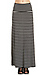 Striped Jersey Maxi Skirt Thumb 2