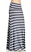 Striped Jersey Knit Maxi Skirt Thumb 4