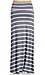 Striped Jersey Knit Maxi Skirt Thumb 3
