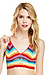 RAGA Rainbow Crochet Halter Crop Top Thumb 1
