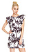 Palm Tree Print Shift Dress Thumb 1