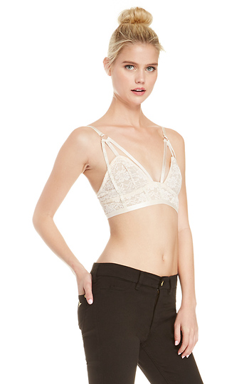 Alluring Strappy Lace Bra Slide 1