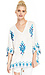 RAGA Butterfly Sleeve Tribal Print Top Thumb 3