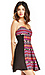 Line & Dot Textiled Sweetheart Dress Thumb 3
