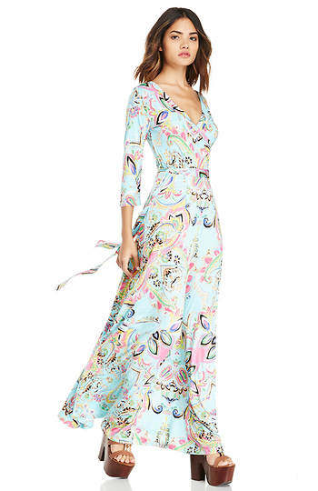 Floral Print Maxi Dress Slide 1