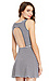 Glamorous Stripe Open Back Skater Dress Thumb 1