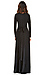 Vivian Jersey Knit Wrap Maxi Dress Thumb 2