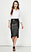 Basquiat Vegan Leather Pencil Skirt Thumb 1