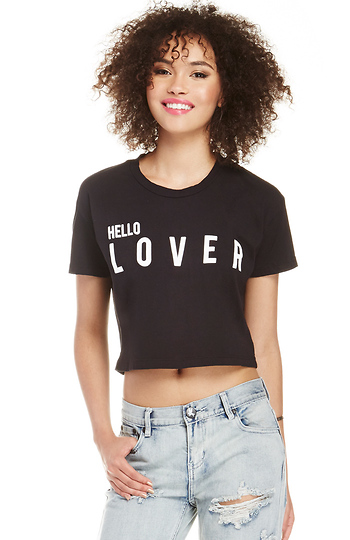 Lovers + Friends Hello Lover Cropped Tee Slide 1