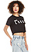 Lovers + Friends Hello Lover Cropped Tee Thumb 3