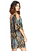 Exotic Print Cold Shoulder Dress Thumb 2