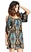 Exotic Print Cold Shoulder Dress Thumb 3