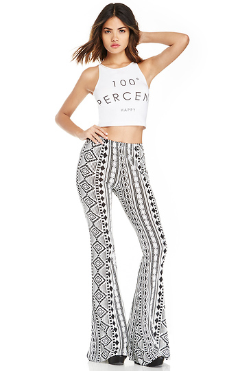 RAGA Tribal Printed Bell Bottom Pants Slide 1