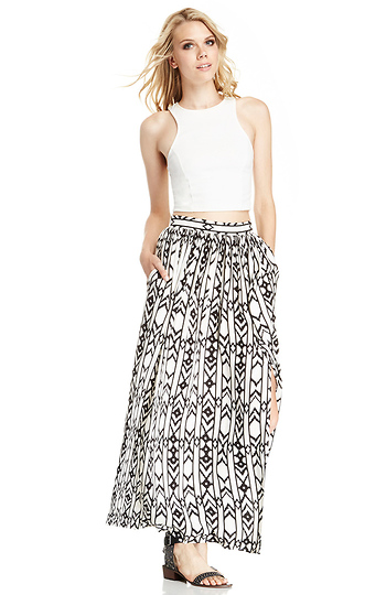 Aztec Skirt with Slit Slide 1