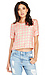 JOA T-Strap Square Print Top Thumb 1