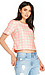 JOA T-Strap Square Print Top Thumb 3