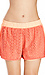 JOA Floral Laser Cut Track Shorts Thumb 4