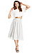 JOA A-Line Striped Skirt Thumb 1