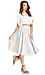 JOA A-Line Striped Skirt Thumb 3