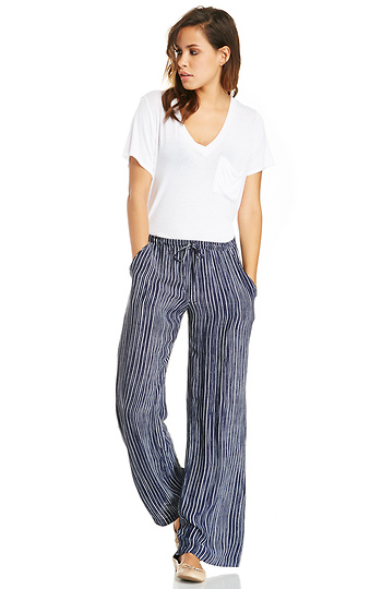 Striped Wide Leg Pants Slide 1